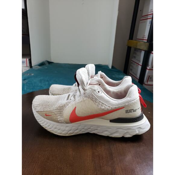 Nike React Infinity Run Flyknit 3 Shoes Size 8 Mens White Running Gym DZ3014-100 main image 12